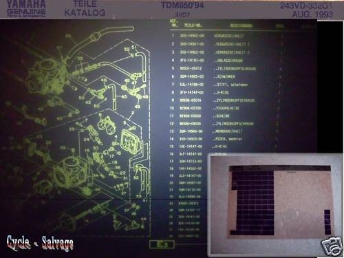 Yamaha tdm 850 3vd - yamaha, 850_3vd_spares