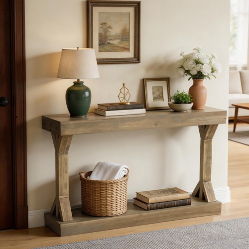Solid tier console table - solid, 2-tier
