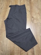 Greenwoods Mens Charcoal Grey Trousers Waist 44 Regular Used Good Condition