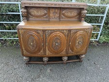 1920s/30s Carved Oak Sideboard