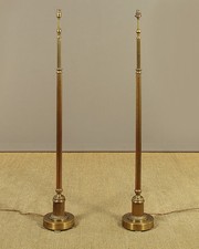 Pair of Vintage Brass Standard Lamps c.1960