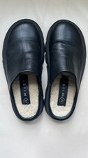 MIISTA Lohana Black Mules Size 40 RRP £185GBP