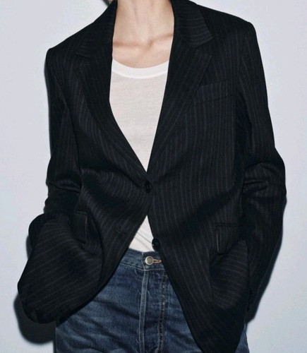219 zara women new pinstripe - women,
