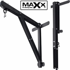 Maxx Heavy Duty 3ft Folding Punch Bag Wall Bracket Steel Mount Hanging Boxing PR