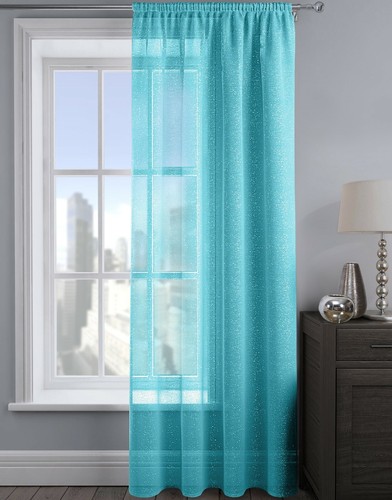 Curtain net panel shimmer - panel,
