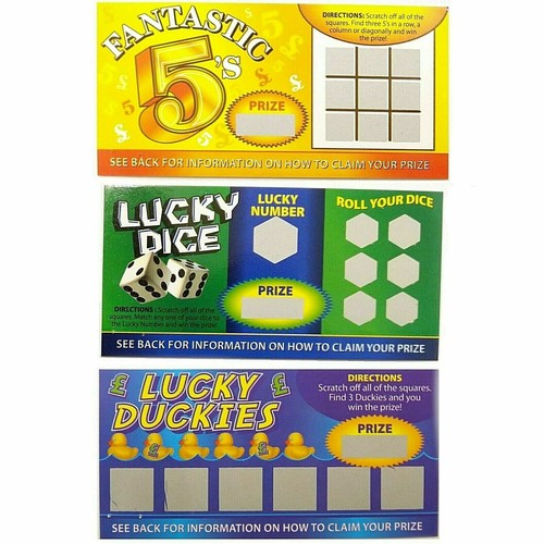 Fake winning scratch - 3, cards