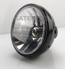 New Black 6.5" Fits Honda CG125 Motorcycle Headlight Assembly 12V 35/35 H4 Round
