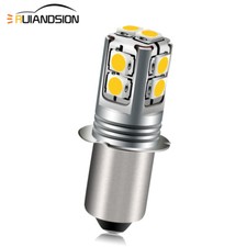 DC 6V/9V/12V/18V P13.5S 3030 LED Torch Flashlight Bulb Working Lamp Warm/ White