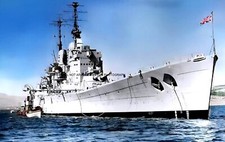 ROYAL NAVY BATTLESHIP HMS