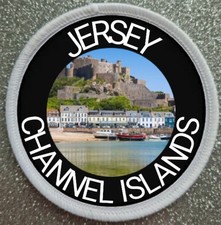 3 Inch Jersey Channel Islands Iron / Sew on Patch Badge 