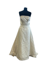 Benjamin Roberts Wedding Dress Size 12 Strapless A-Line Ivory Charity Listing
