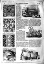 Original Old Antique Print