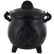 Cast Iron Cauldron Pentagram