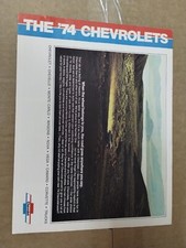  The '74 Chevrolets Sales