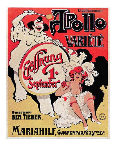 Vintage cabaret poster - vintage,