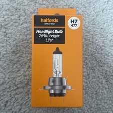 Halfords H7 477 Headlight Bulb