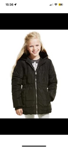 Girls black thermal padded - m&s,