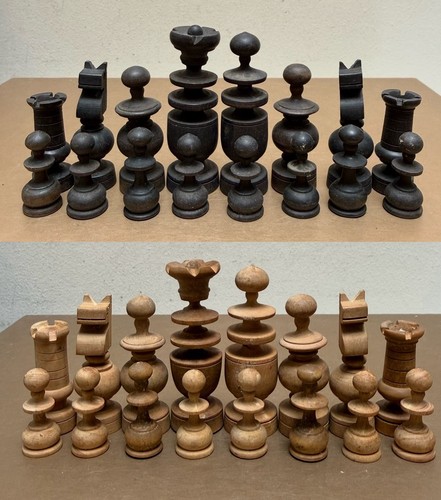 Regency pattern chess set - regency, box