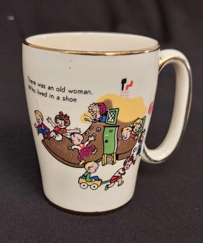 Vintage cream child mug - cream, with