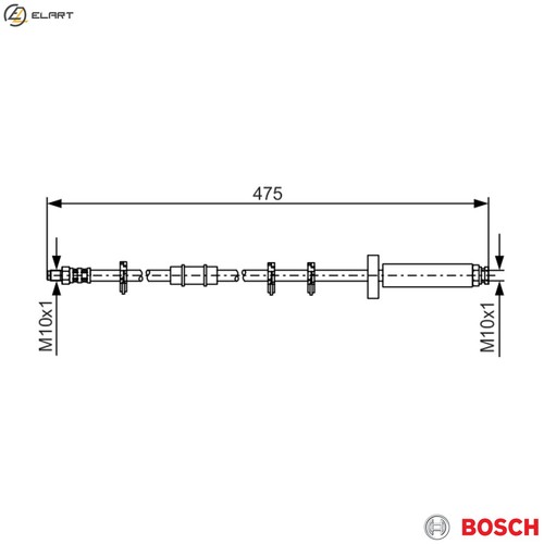 Brake hose 987 - brake, 1