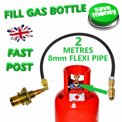 Metres gas bottle - 2, refill