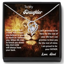 To My Daughter Gift from Dad Necklace for Daughter Christmas Gifts
