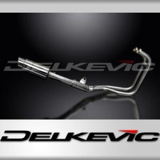 KAWASAKI ER5 1996-07 FULL EXHAUST SYSTEM 200mm STAINLESS ROUND SILENCER