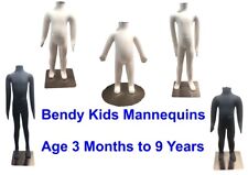 Child Kids Mannequins Bendy Flexible Movable Posable Soft Pinnable Dummies