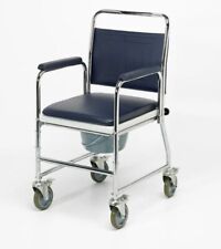 Homecraft Wheeled Commode Chair with Swivel Castors – Detachable Arms & Bowl