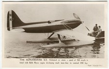 THE SUPERMARINE S.6. FLYING BOAT - Aviation Postcard