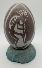 KOKOPELLI HAND CARVED BROWN