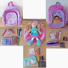 Choose From Girls School Rucksacks with Pencil Cases & Stationary