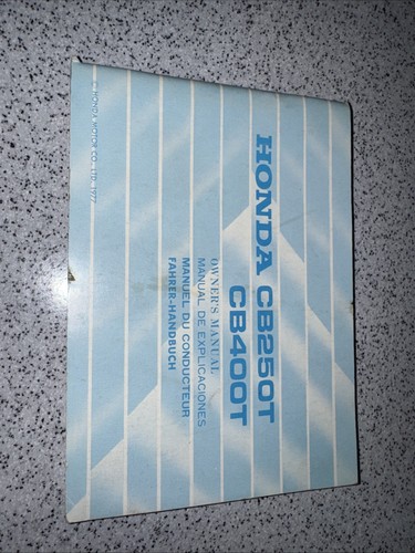 Genuine honda cb250t cb400t - genuine,