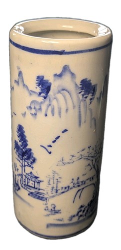 Vintage chinese blue white - vintage, &
