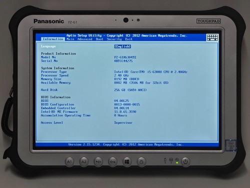 Panasonic toughpad fz g1 - panasonic, fz-g1