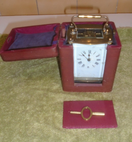 Antique french carriage - french, clock