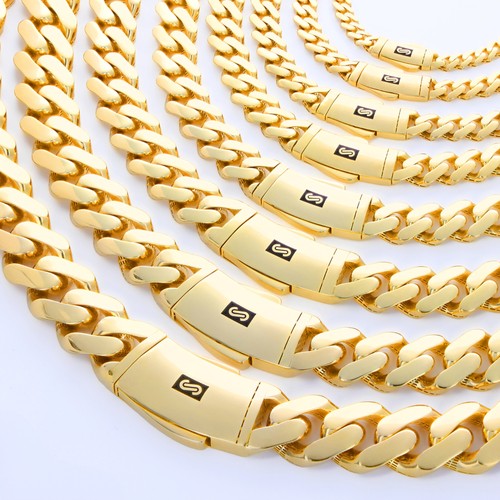 14k yellow gold miami cuban - yellow,