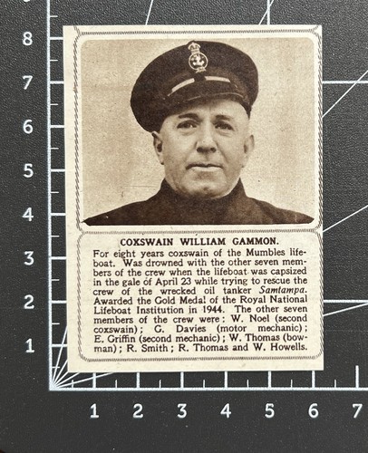 Coxswain william gammon death - coxswain,