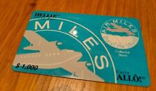 Air Miles $1000 USA Travel the World Phone Pass Hello Carte Allo Collectors Card
