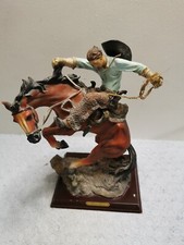 12.5 Inch Tall - Cowboy On Bucking Bronco Statue - Western Cowboy and Horse✨✨✨
