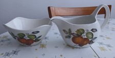 VINTAGE MIDWINTER STYLECRAFT 1960s ORANGES & LEMONS FRUIT SUGAR BOWL CREAMER JUG