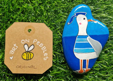 Original & hand painted stone