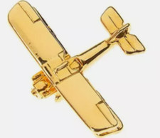 SE5A Pin Badge ave.25mm finished 22 carat gold plate plane
