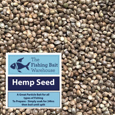 Hemp Seed 2kg - Fishing Particle Bait, Tench, Carp, Wild Bird Seed
