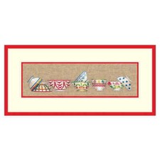 Le Bonheur des Dames counted petit point kit "Bowls Collection II", 10x34cm, DIY
