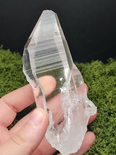 Lemurian quartz point natural - lemurian,