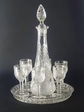 Vintage Glass Decanter Set