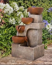 solar garden water feature