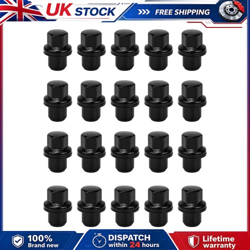 Durable black alloy nuts - black,