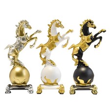 Resin Office Ornaments Attract Wealth Horse Sculpture  Home Decoration